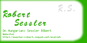 robert sessler business card